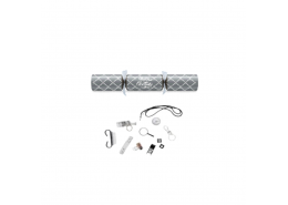 12" Silver Christmas Diamond Foil Board Cracker 